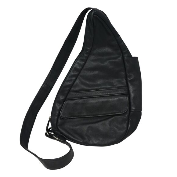 Ameribag Healthy Back Black Sling Leather Crossbody Backpack main image 10